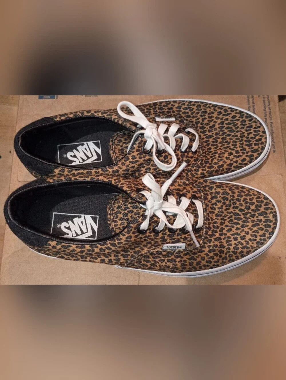 Vans Leopard Print Authentic Sneakers - NWOB - Picture 2 of 5